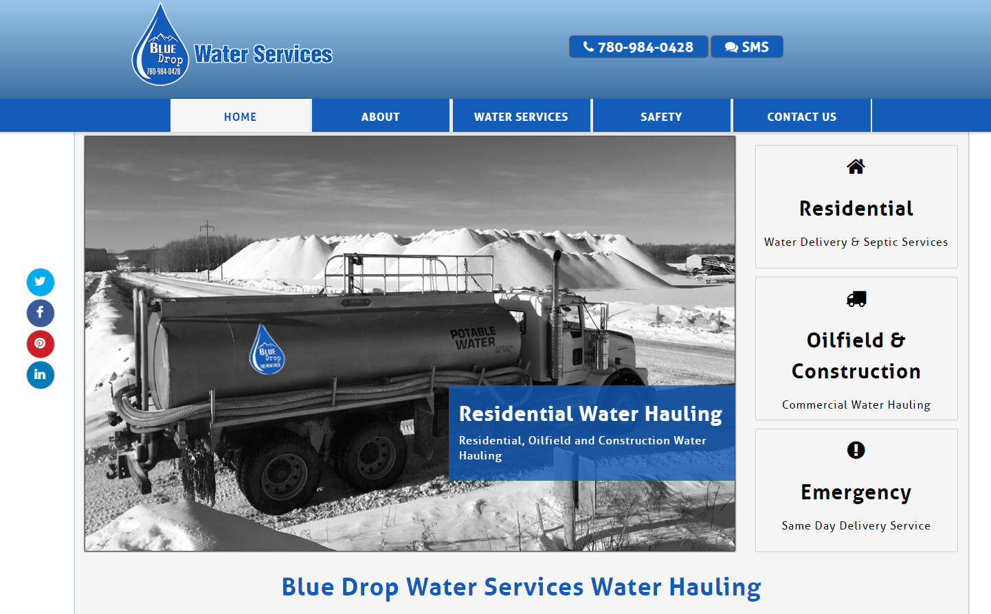 Extreme Water Hauling for home, industry and more. Extreme Water